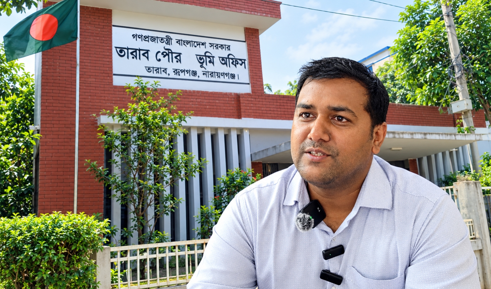 তারাব পৌর ভূমি অফিসে দালালমুক্ত সেবার অনন্য দৃষ্টান্ত, প্রশংসায় ভাসছেন কর্মকর্তা সাদ্দাম হোসেন।